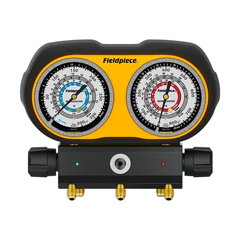 Fieldpiece GS334C - SMAN® Oprawa zaworowa analogowa 3-portowa (R-448A, R-404A, R-407C, R-134a)