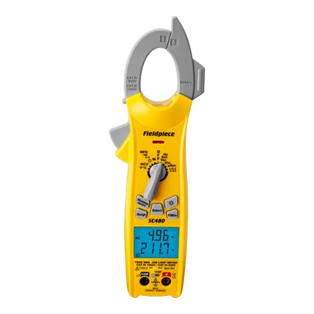 Fieldpiece SC480INT - Miernik cęgowy 600 A z podwójnym wyświetlaczem