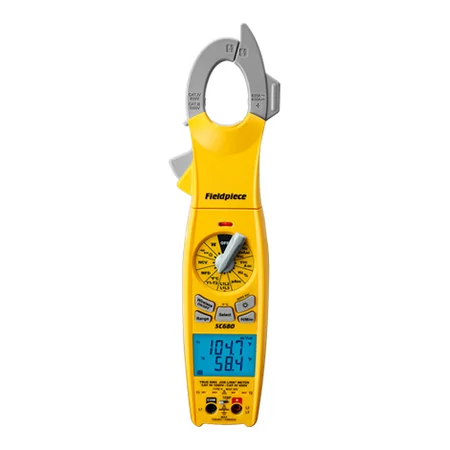 Fieldpiece SC680INT - Miernik cęgowy 600 A AC/DC z obrotową głowicą