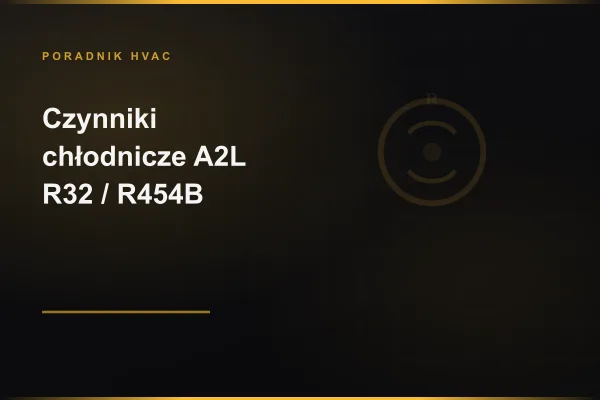 Czynniki chłodnicze A2L — R32, R454B